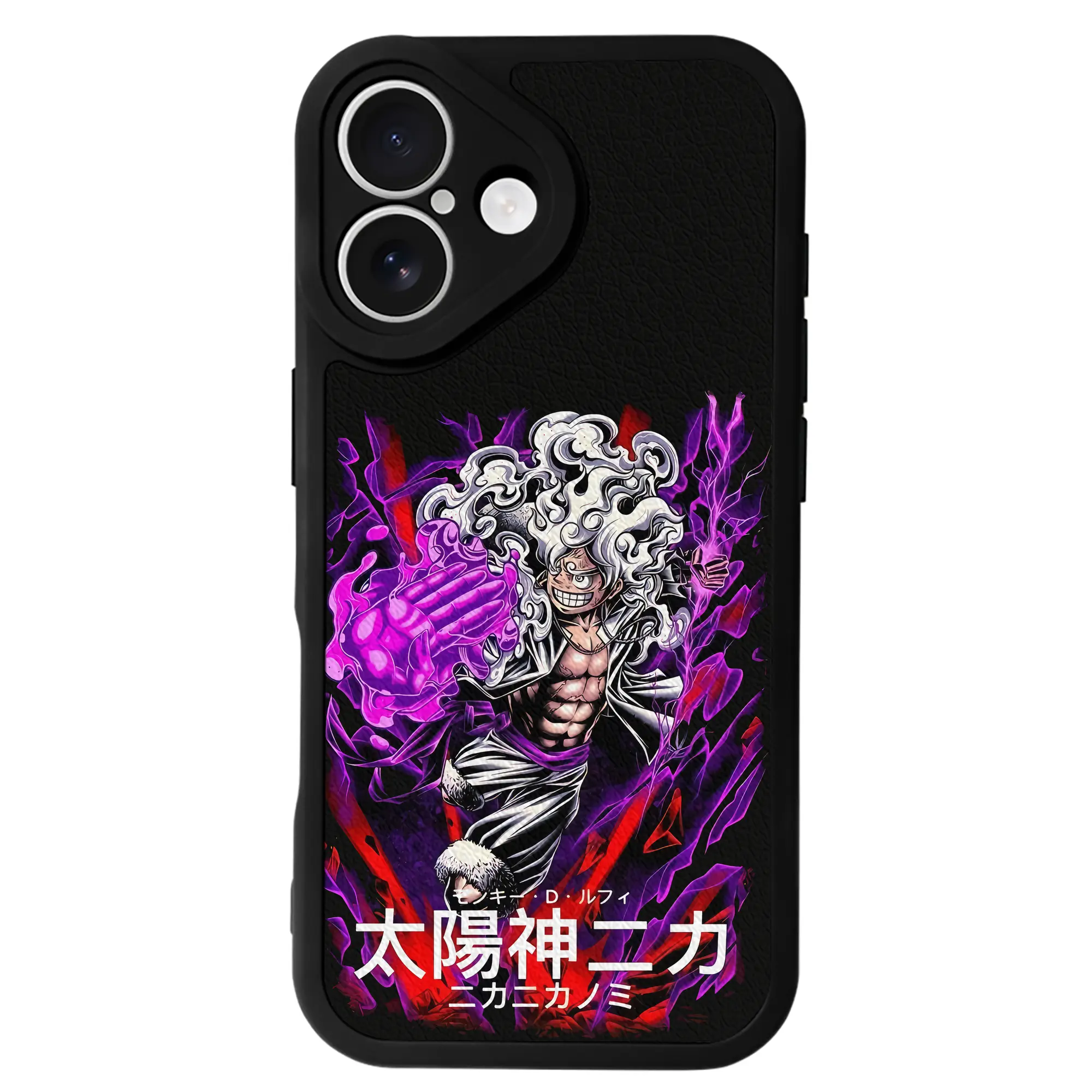 ワンピース グッズ モンキー・D・ルフィ - IPhone 16シリーズ対応 ・ シリコンスマホケース ・ レザー調 ・ 高精度フィット ・ 耐衝撃 ・ ワイヤレス充電対応 ・ 精密カット